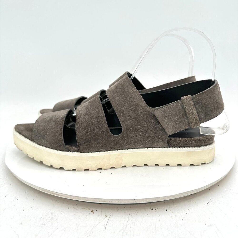 Alexander Wang Women Size 9 Grey White Suede Slingback Sandal